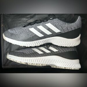 Adidas Alpha Bounce Golf Sneakers Ladies Sz 9 1/2 9.5 Gray Silver New w/o box